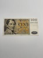 100 francs met foto Leopold 1 (1959)  ++ kwaliteit, Ophalen of Verzenden, Los biljet
