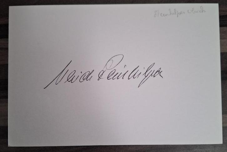 Handtekening AS LUFTWAFFE ULRICH STEINHILPER, Verzamelen, Militaria | Tweede Wereldoorlog, Overige soorten, Ophalen of Verzenden