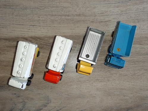 4x Matchbox Mini Trucks, Hobby en Vrije tijd, Modelauto's | Overige schalen, Gebruikt, Bus of Vrachtwagen, Ophalen of Verzenden