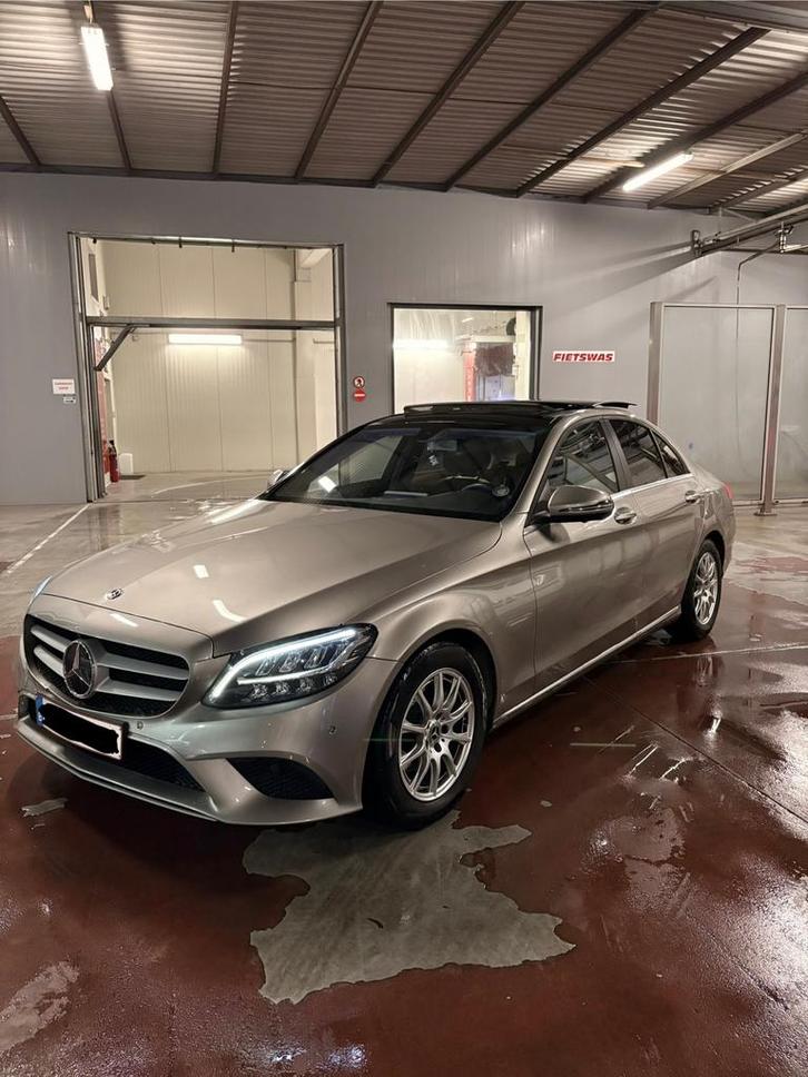 Mercedes-Benz C160, Auto's, Mercedes-Benz, Particulier, C-Klasse, Benzine, Euro 6, Berline, 5 deurs, Handgeschakeld, Beige, Zwart