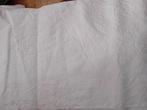 Drap de lit ancien coton, Enlèvement ou Envoi, Deux personnes, Blanc