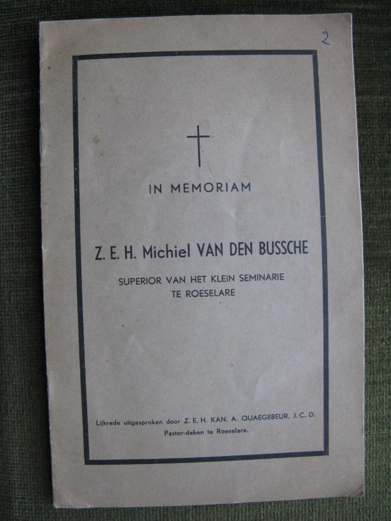 lijkrede ZEH Michiel van den Bussche, Boeken, Esoterie en Spiritualiteit, Verzenden