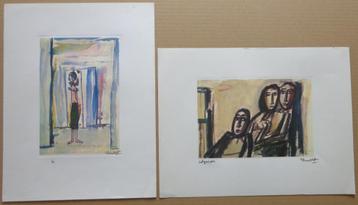 THEO HUMBLET / LOT VAN 2 STUKS / KLEUROFFSET / 33x25cm / SIG beschikbaar voor biedingen