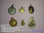Médaille pendentif religieux en plaqué or - 10€/pcs, Bijoux, Sacs & Beauté, Autres matériaux, Utilisé, Enlèvement ou Envoi, Or