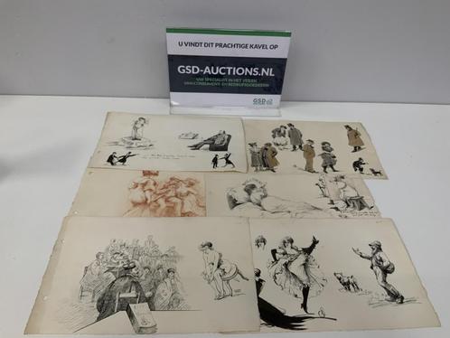 Vintage Schetsen, Antiek en Kunst, Kunst | Tekeningen en Fotografie