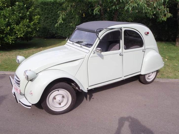 citroen 2cv, Auto's, Oldtimers, Particulier, Citroën, Benzine, Cabriolet, 4 deurs, Handgeschakeld, Groen, Overige kleuren, Stof