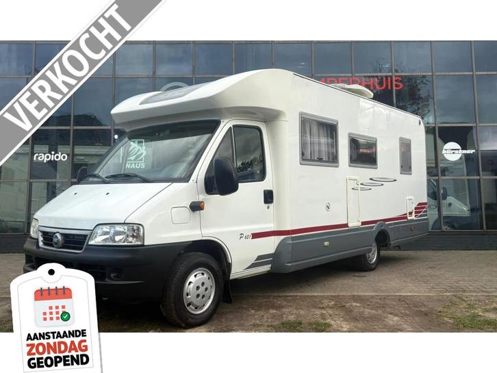 Homecar P 621 Airco,Topindeling,Vastbed, Caravans en Kamperen, Mobilhomes, Bedrijf, tot en met 4, Half-integraal, Fiat, Diesel