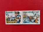 Zweden 1975: scouts - samenhangend paar, Postzegels en Munten, Postzegels | Europa | Scandinavië, Ophalen of Verzenden, Zweden