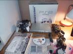 PlayStation 2 slim grise, Games en Spelcomputers, Spelcomputers | Sony PlayStation 2, Ophalen, Gebruikt, Met games, Met 2 controllers