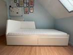 FLEKKE bedbank met 2 lades/2 matrassen, Huis en Inrichting, Slaapkamer | Slaapbanken, Ophalen, Wit, Tweepersoons, Zo goed als nieuw