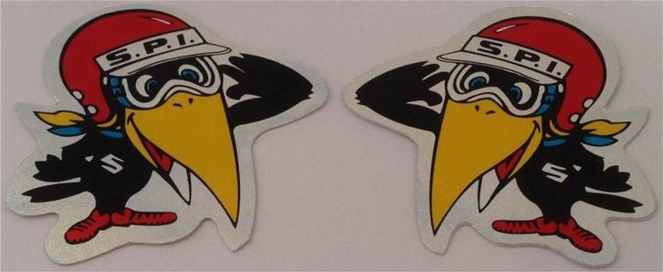 Suzuki SPI Mr. Horsepower metallic sticker set #2, Motoren, Accessoires | Stickers, Verzenden