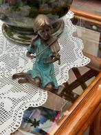 Bronzen beeld vioolspeelster, Verzamelen, Beelden en Beeldjes, Nieuw, Ophalen of Verzenden