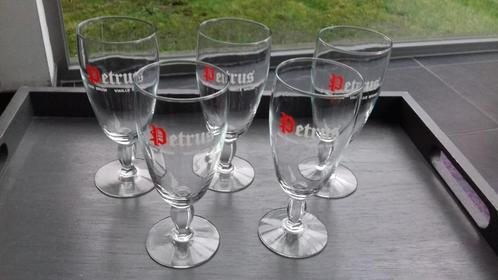Petrus Bavik bierglazen, Verzamelen, Glas en Drinkglazen, Gebruikt, Bierglas, Ophalen