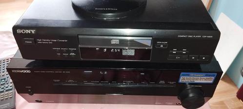 versterker Kenwood +Cd Sony +B&W Speaker VM1, Audio, Tv en Foto, Versterkers en Ontvangers, Gebruikt, Stereo, 60 tot 120 watt