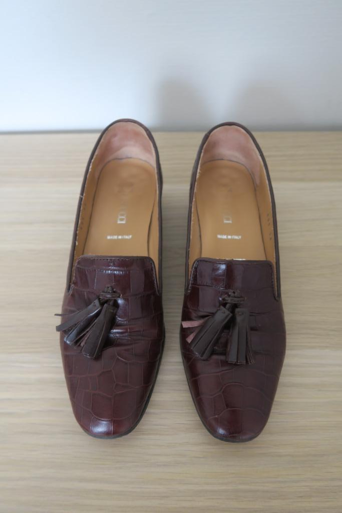 Mocassins bordeaux - Pascucci- M38, Kleding | Dames, Schoenen, Zo goed als nieuw, Schoenen met lage hakken, Overige kleuren, Ophalen of Verzenden