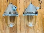 Industriële hanglampen uit voormalige Tsjechoslowakije, Huis en Inrichting, Lampen | Hanglampen, Ophalen, Gebruikt, Fabriekslampen