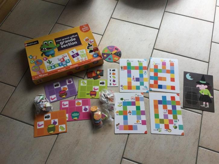 „NATHAN” 5 JAAR+"GROTE DOOS MET GROTE SECTIE”, Hobby en Vrije tijd, Gezelschapsspellen | Bordspellen, Gebruikt, Drie of vier spelers