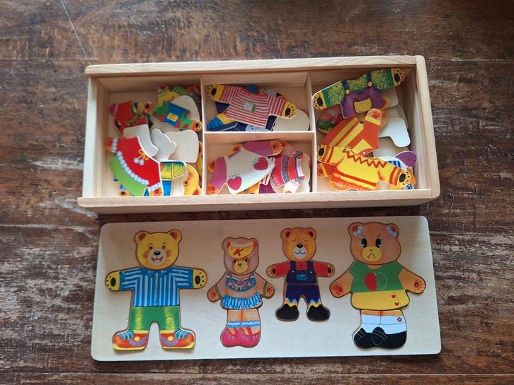 Houten verkleed puzzel 'Boris', Kinderen en Baby's, Speelgoed | Kinderpuzzels, Gebruikt, Ophalen of Verzenden