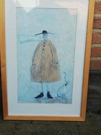Cartoonachtige tekening: 'Man in regenjas', Ophalen of Verzenden