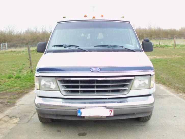 Ford E150 Econoline, Autos, Ford USA, Particulier, E-Series, LPG, 4 portes, Automatique, Blanc, Bleu, Propulsion arrière, Enlèvement
