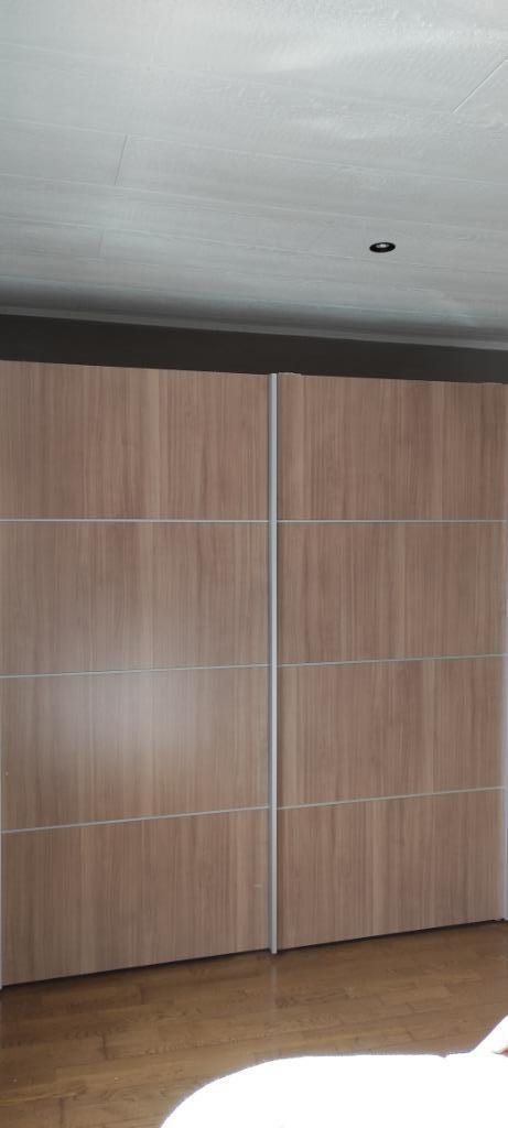 Kleerkast met schuifdeuren, Huis en Inrichting, Kasten | Kleerkasten, Gebruikt, 200 cm of meer, 150 tot 200 cm, 50 tot 75 cm, Ophalen