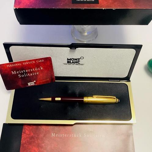 Mijnpoort Mont Blanc Meisterstück — Solitaire Doué Vermeil, Verzamelen, Pennenverzamelingen, Nieuw, Vulpotlood, Mont Blanc, Met doosje