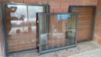 Alu ramen (dubbel glas, gefumeerd), Doe-het-zelf en Bouw, Ophalen, Gebruikt, 80 tot 120 cm, 80 tot 120 cm
