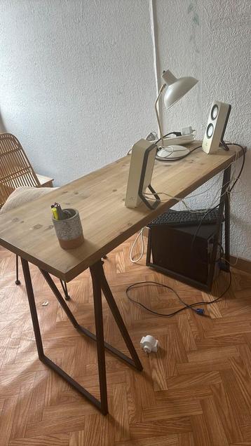 Bureau style industriel, Maison & Meubles, Tables | Tables à manger, 150 à 200 cm, Enlèvement, Utilisé, 50 à 100 cm