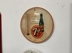 7up Seven-up oude reclame thermometer, Verzamelen, Ophalen of Verzenden, Gebruikt, Reclamebord