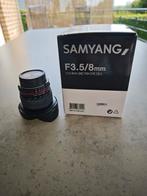 Fish eye samyang 8mm pou Nikon dslr apsc, Ophalen of Verzenden, Zo goed als nieuw