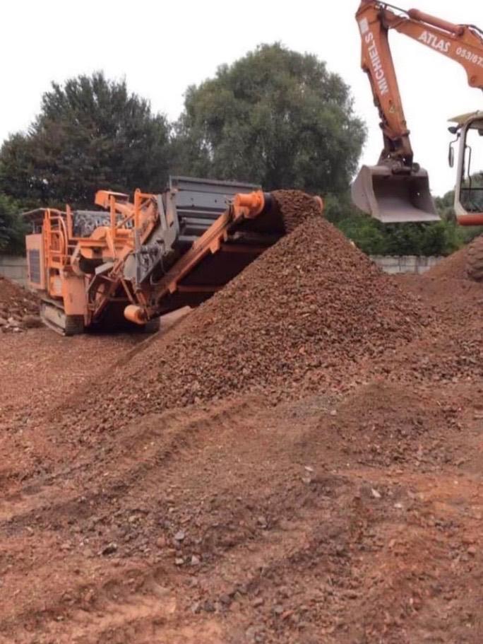 Gebroken mengpuin 0/40, Tuin en Terras, Grind, Keien en Split, Ophalen