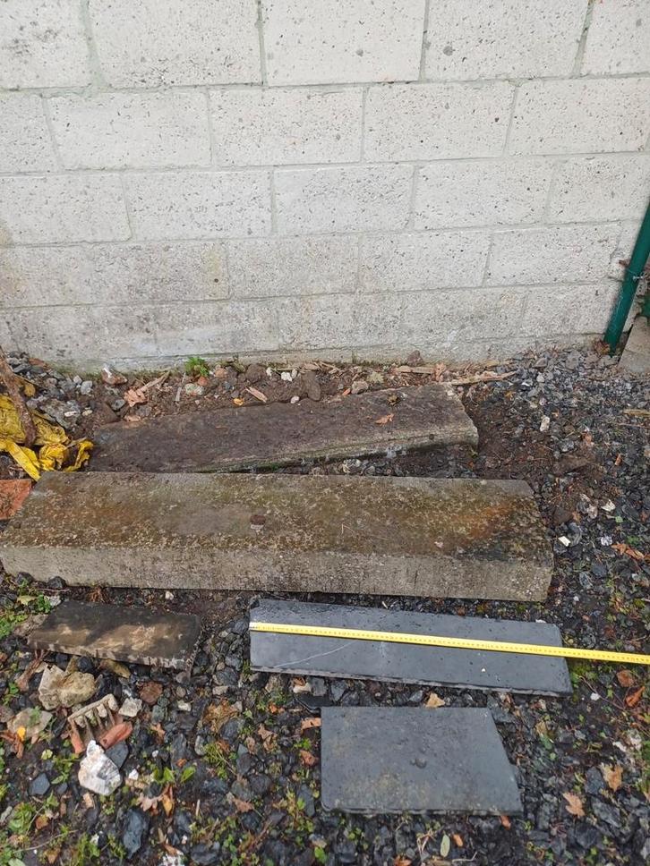 5 seuils en pierre bleue, Tuin en Terras, Bielzen en Borduren, Gebruikt, Ophalen