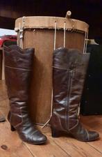 Magnifiques bottes italiennes en cuir T 40, Comme neuf, Brun, Enlèvement, Bottes hautes