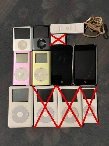 Lot de 8 iPod - anciens modèles, collection, Enlèvement, Utilisé, Avec radio