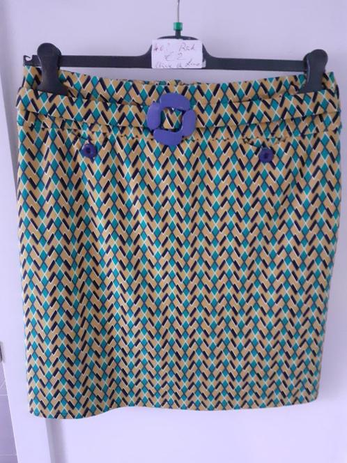 CLAIR DE LUNE Rechte rok met print Maat: 40 ? Prijs: € 2, Kleding | Dames, Rokken, Zo goed als nieuw, Maat 38/40 (M), Overige kleuren