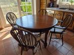 keukentafel + stoelen, Huis en Inrichting, Ophalen, Gebruikt, Rustiek, Rond