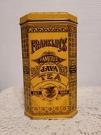 Franklin's beroemde metalen doos met Java-thee, Overige merken, Ophalen of Verzenden, Thee, Zo goed als nieuw