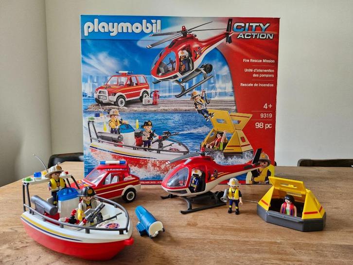 Playmobil City Action 9319 brandweer reddingsmissie, Kinderen en Baby's, Speelgoed | Playmobil, Zo goed als nieuw, Complete set