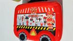 Pakket houten brandweerwagen mechaniek, brandweer, bouwstene, Kinderen en Baby's, Ophalen