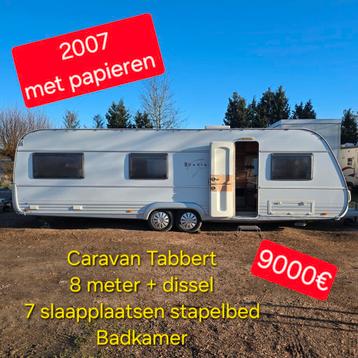 Caravan Tabbert DaVinci papieren 7 slaapplaatsen stacaravan  beschikbaar voor biedingen