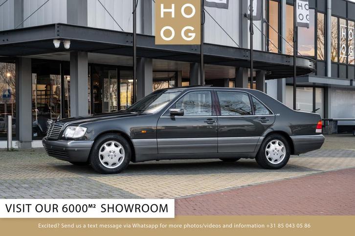 Mercedes-Benz S-Klasse S600 Lang ( W140 ) (bj 1995), Auto's, Oldtimers, Bedrijf, Te koop, Lederen bekleding, Mercedes-Benz, Benzine