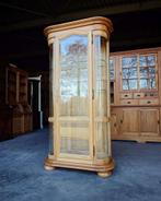 Eiken Vitrinekast | Klassiek uitstraling | Ronde vorm #2428, Antiek en Kunst, Ophalen of Verzenden