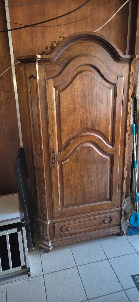 Antieke vintage hal kleerkast met schuif, Antiek en Kunst, Antiek | Meubels | Kasten, Ophalen