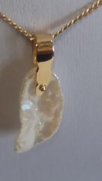 18-karaats geelgouden gekweekte parelhanger, Geel, Nieuw, Ophalen of Verzenden, Met parel