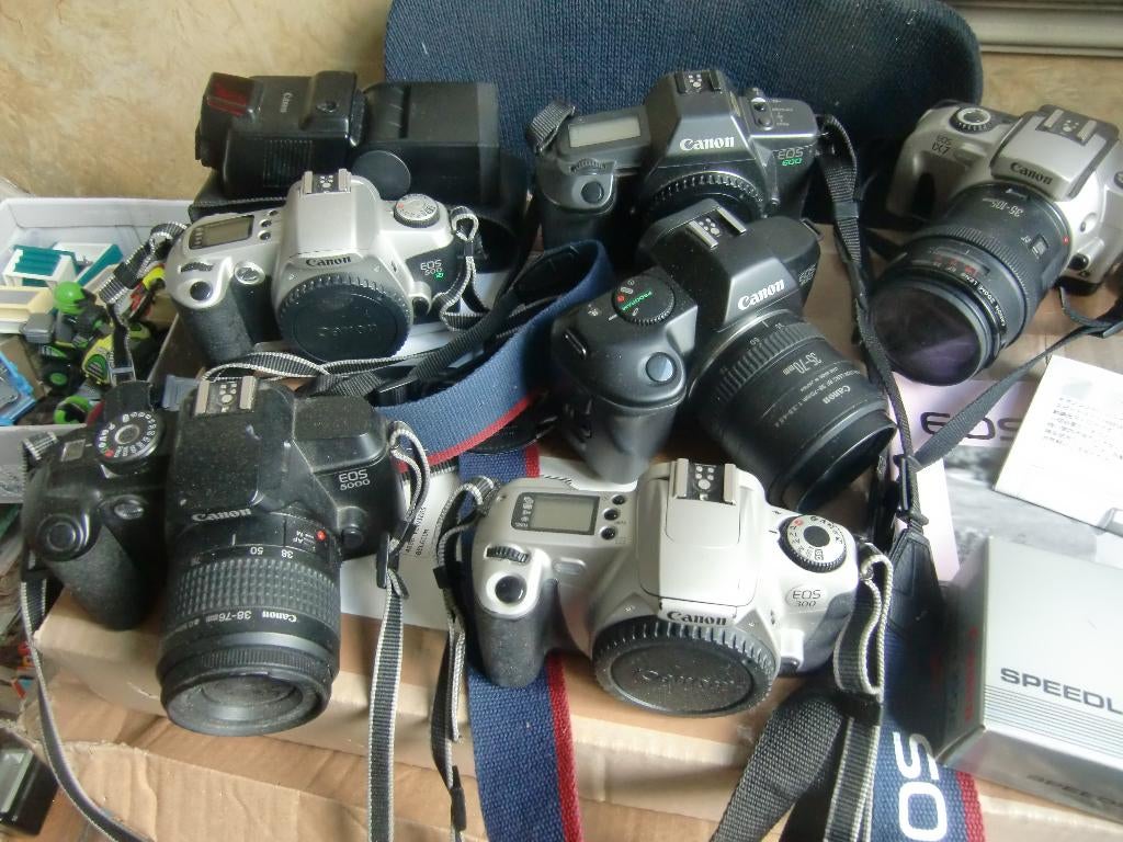 lot Canon Eos AF, Audio, Tv en Foto, Ophalen, Gebruikt, Spiegelreflex, Canon