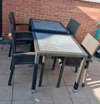 Terrastafel met 4 stoelen, Ophalen