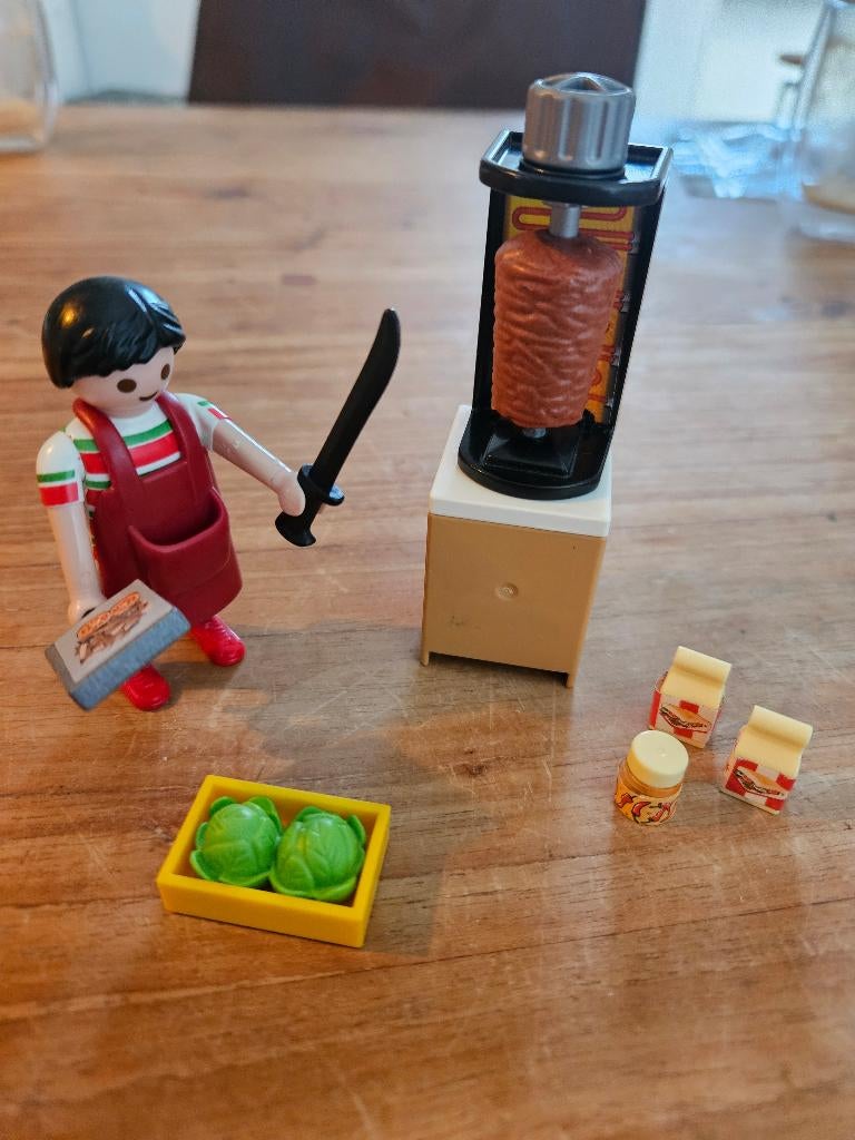 Playmobil Kebab verkoper 9088, Kinderen en Baby's, Speelgoed | Playmobil, Ophalen of Verzenden, Zo goed als nieuw, Complete set