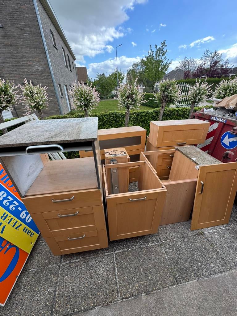 Keuken gratis lievegem 9920 0486360364, Enlèvement, Utilisé, Cuisine d'angle