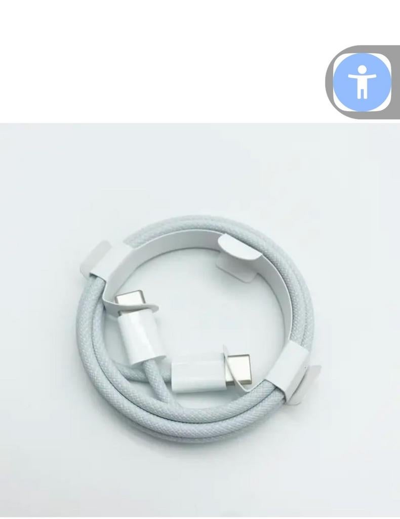 Câble de charge USB-C vers USB-C –Samsung.Xiaomi. redmi, Nieuw, Samsung