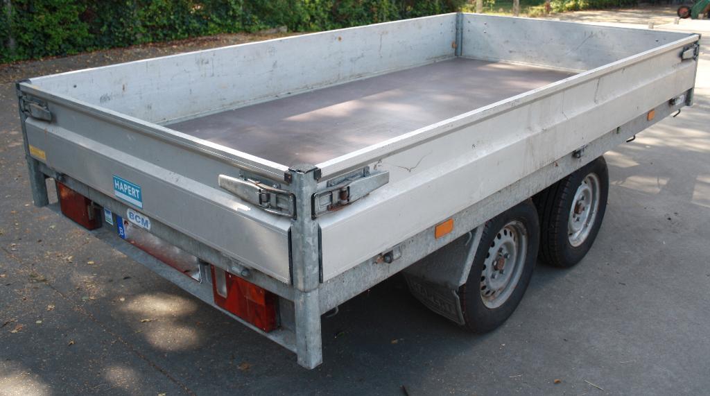 Aanhangwagen HAPERT | GEREMD | NIEUWE VLOER EN BANDEN, Enlèvement, Utilisé